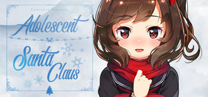 Adolescent Santa Claus banner