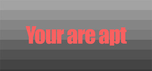 You are apt banner