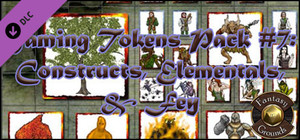 Fantasy Grounds - Gaming #7: Constructs, Elementals, & Fey (Token Pack) banner