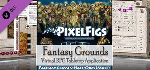 Fantasy Grounds - PixelFigs Half-Orcs Token and Portrait Pack banner