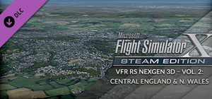 FSX Steam Edition: VFR Real Scenery NexGen 3D - Vol. 2: Central England and North Wales Add-On banner