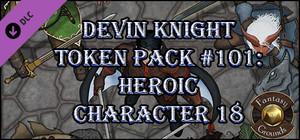 Fantasy Grounds - Devin Night Token Pack #101: Heroic Characters 18 (Token Pack) banner