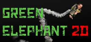 Green elephant 2D banner