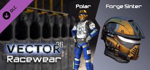 Vector 36 Racewear- Forge Sinter / Polar banner
