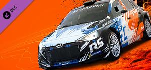 Hyundai R5 rally car banner