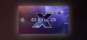 X: Gold banner