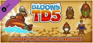 Bloons TD 5 - Steampunk Monkey Sub Skin banner