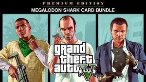 Grand Theft Auto V: Premium Online Edition & Megalodon Shark Card Bundle banner