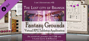 Fantasy Grounds - PFRPG Compatible Adventure: The Lost City of Bransik - One on One Adventure #16 banner