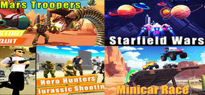 Super 3D Shooting & Racing Games banner