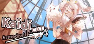 持猫少女凯蒂/Kaidi, armed with a cat banner