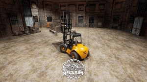 Forklift banner
