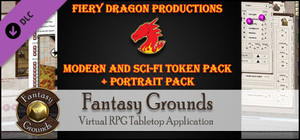 Fantasy Grounds - Fiery Dragon Modern & Sci-Fi Token and Portrait Pack banner