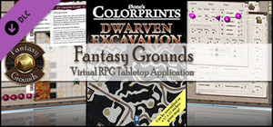 Fantasy Grounds - 0one's Colorprints #7: Dwarven Excavation (Map Pack) banner