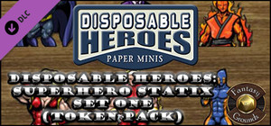 Fantasy Grounds - Disposable Heroes: Superhero Statix Set One (Token Pack) banner