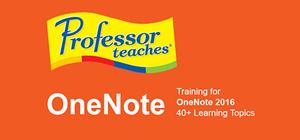 Professor Teaches OneNote 2016 banner