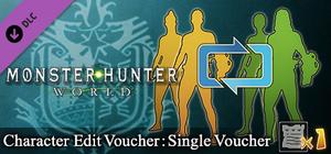 Monster Hunter: World - Character Edit Voucher: Single Voucher banner