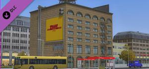 Office and apartment buildings US style banner