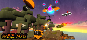 Cube Man banner