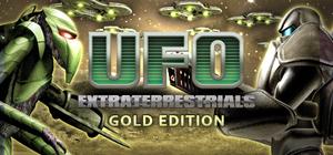 UFO Extraterrestrials Gold banner