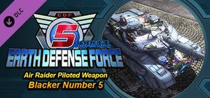 EARTH DEFENSE FORCE 5 - Air Raider Piloted Weapon Blacker Number 5 banner