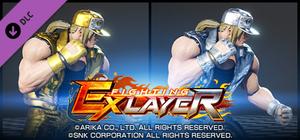 FIGHTING EX LAYER - Color Gold/Silver: Terry banner
