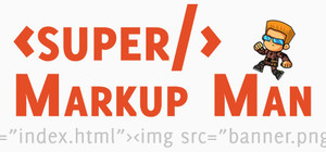 Super Markup Man banner