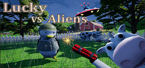 Lucky VS Aliens banner