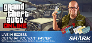 Grand Theft Auto Online: Tiger Shark Cash Card banner