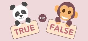 True or False banner
