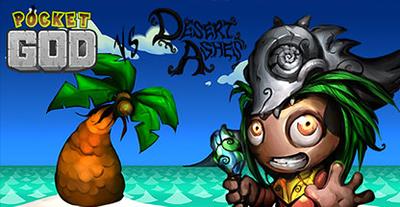 Pocket God vs Desert Ashes banner