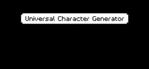 Universal Character Generator banner