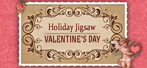 Holiday Jigsaw Valentines Day banner
