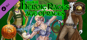 Fantasy Grounds - Book of Heroic Races: Age of Races (13th Age) banner