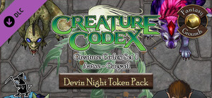 Fantasy Grounds - Devin Night Token Pack: Creature Codex 1: Aatxe - Cueyatl (Token Pack) banner