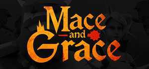 Mace and Grace: action fight blood fitness arcade banner