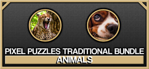 Pixel Puzzles Traditional Jigsaws Bundle: Animals banner