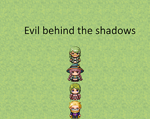 Evil behind the shadows banner