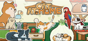 Cat at home banner