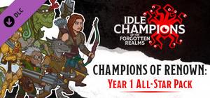 Idle Champions - Champions of Renown: Year 1 All-Star Pack banner