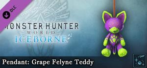 Monster Hunter World: Iceborne - Pendant: Grape Felyne Teddy banner