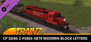 Trainz 2019 DLC - CP SD40-2 #5865-5879 Modern Block Letters banner