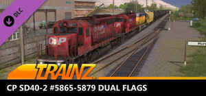 Trainz 2019 DLC - CP SD40-2 #5865-5879 Dual Flags banner