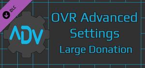 OVR Advanced Settings: Large Donation banner