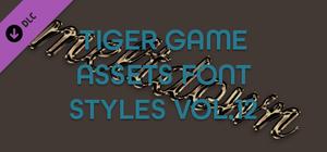 TIGER GAME ASSETS FONT STYLES VOL.12 banner