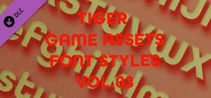 TIGER GAME ASSETS FONT STYLES VOL.03 banner