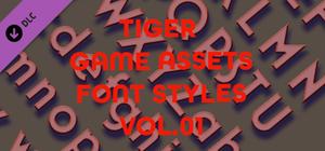 TIGER GAME ASSETS FONT STYLES VOL.01 banner