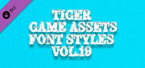 TIGER GAME ASSETS FONT STYLES VOL.19 banner
