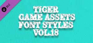 TIGER GAME ASSETS FONT STYLES VOL.18 banner