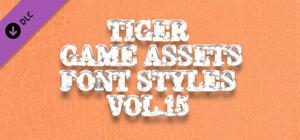 TIGER GAME ASSETS FONT STYLES VOL.15 banner